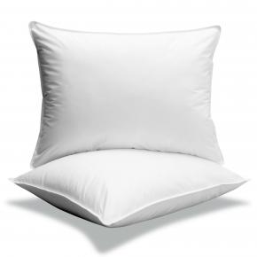 Customize Soft Cotton Fabric Hotel Polyester Fiber Sleeping White Bed Pillow