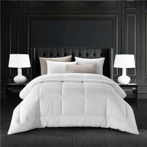 Machine Washable All- Season White Down Alternative Quilted Comforter